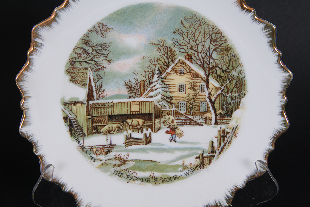 Decorative Currier and Ives Plates