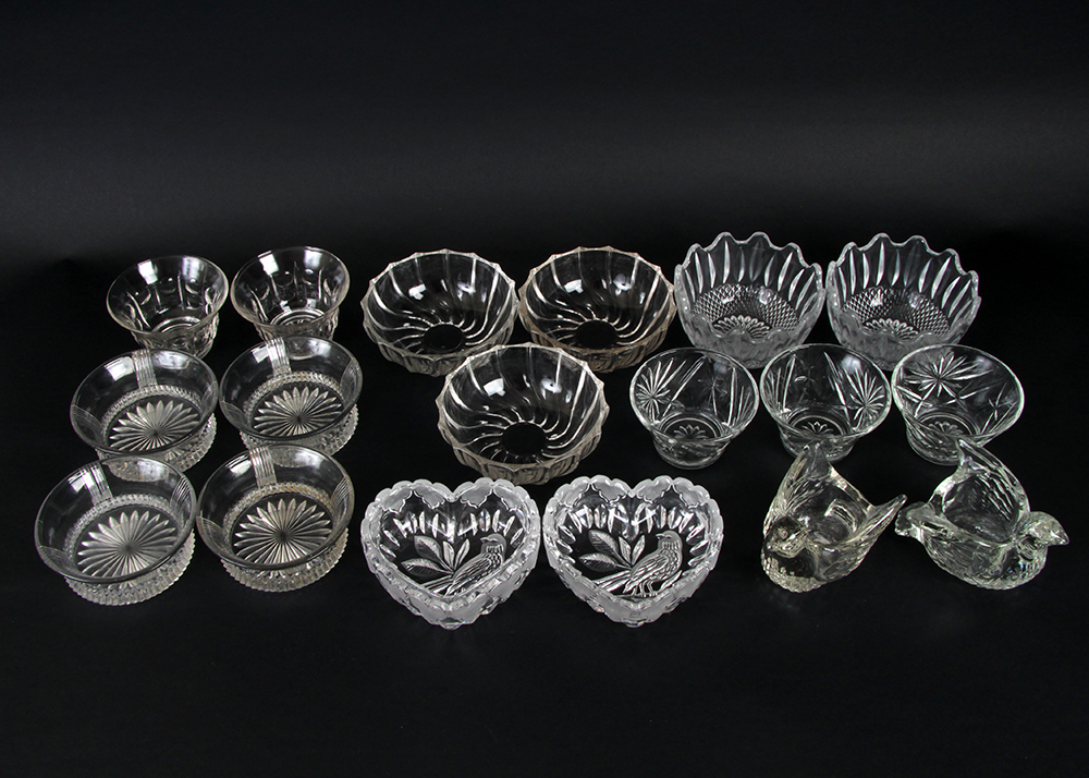 Pressed and Cut Glass Bowls
