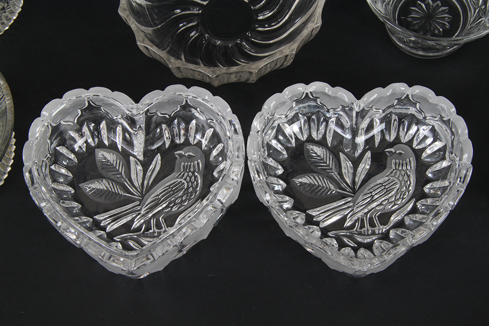 Pressed and Cut Glass Bowls