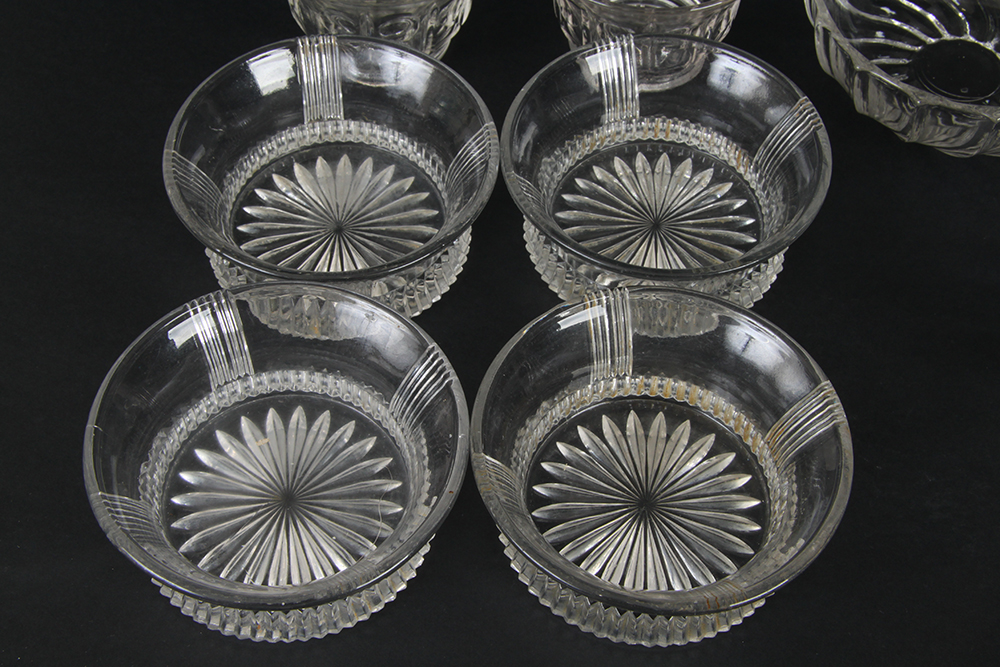 Pressed and Cut Glass Bowls
