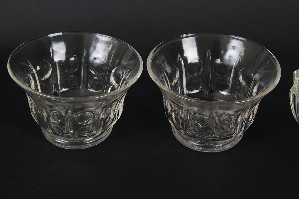 Pressed and Cut Glass Bowls