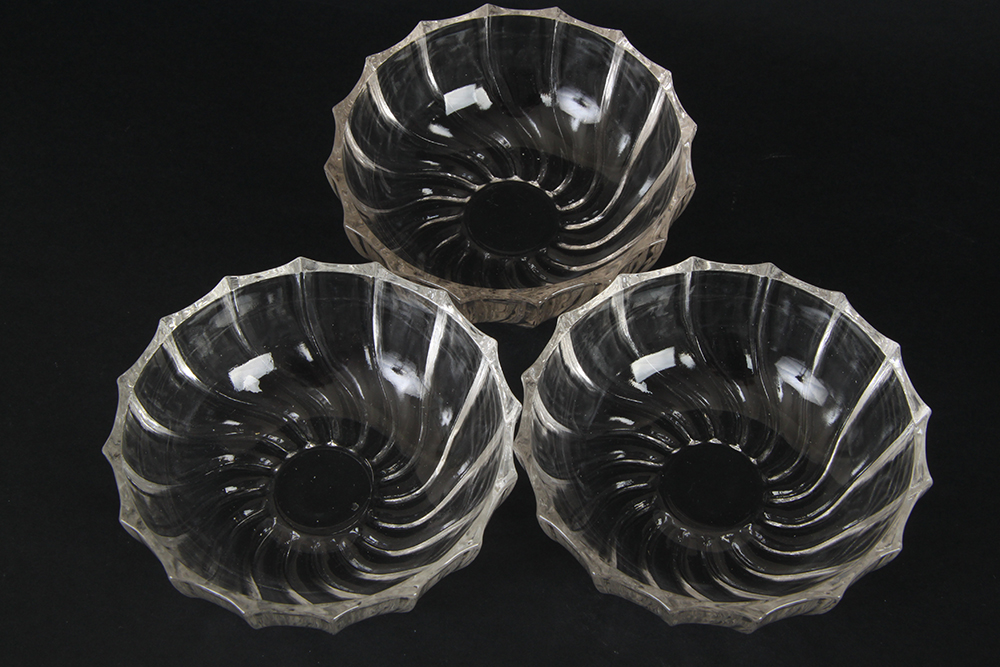 Pressed and Cut Glass Bowls