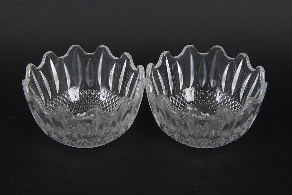 Pressed and Cut Glass Bowls