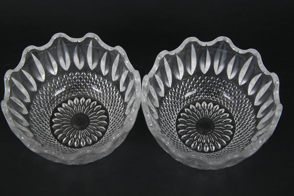 Pressed and Cut Glass Bowls