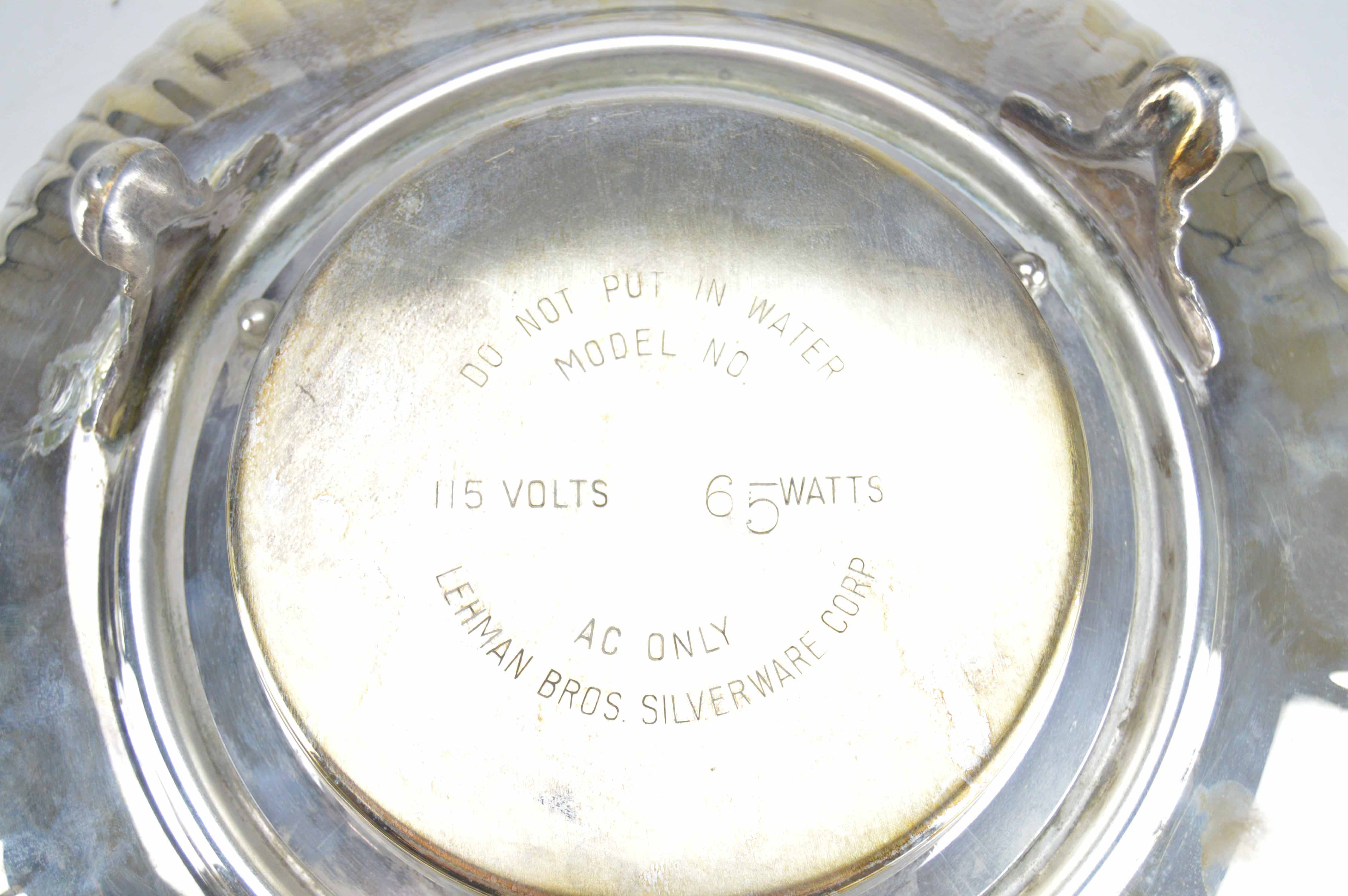 Silver Plate Electric Chafing Dishes