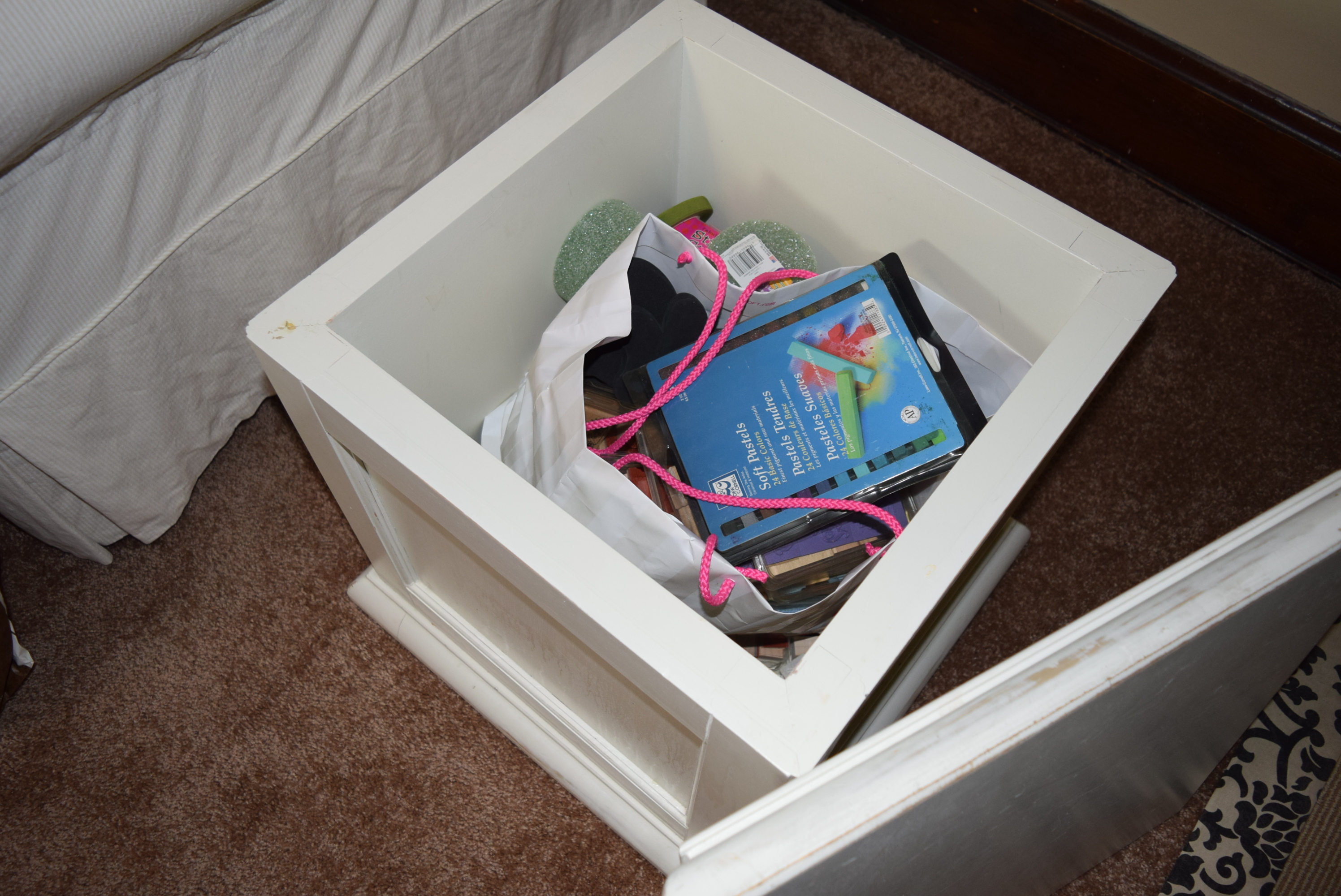 Pottery Barn 'Bailey' Cube Storage Table #1