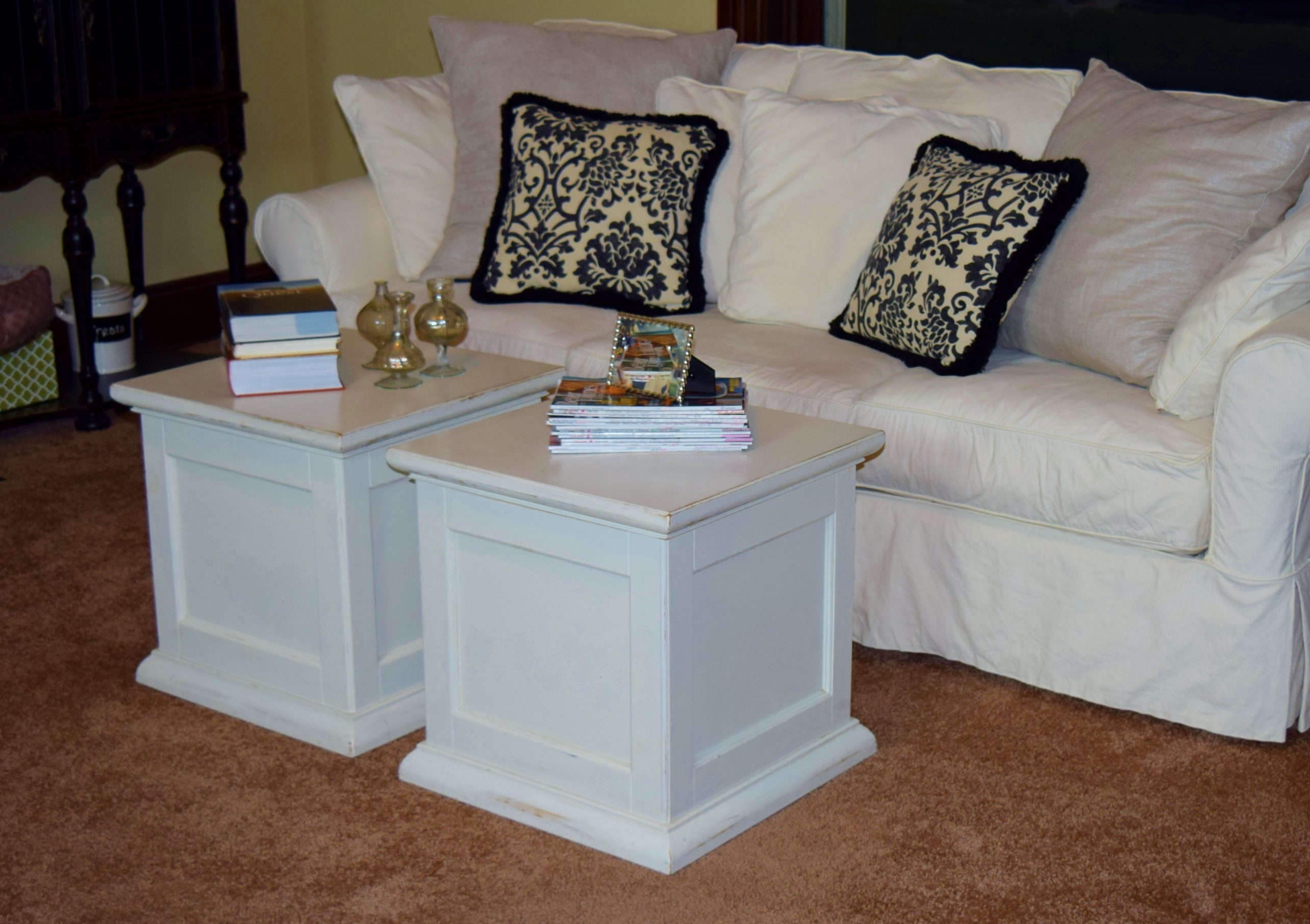 Pottery Barn 'Bailey' Cube Storage Table #1