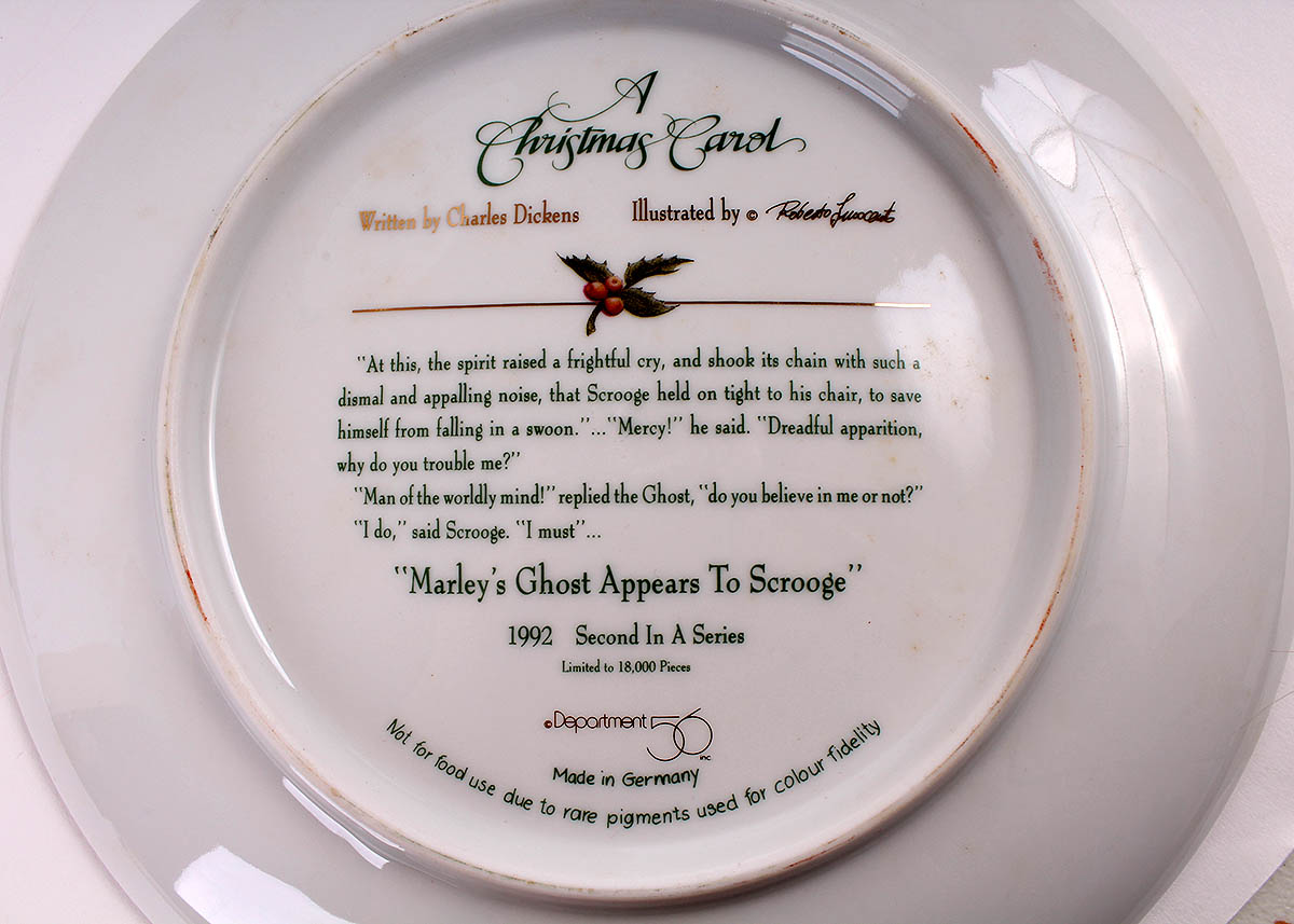 Department 56 A Christmas Carol Decorative Porcelain Plates