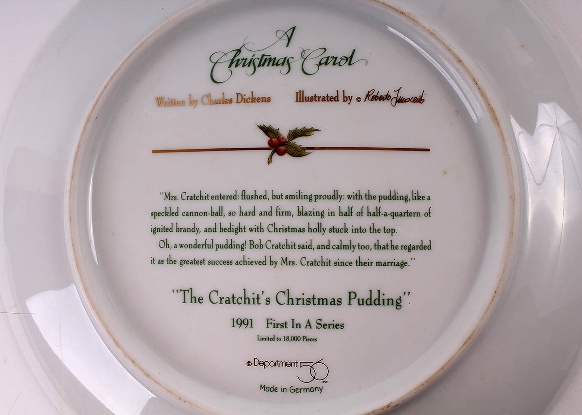 Department 56 A Christmas Carol Decorative Porcelain Plates