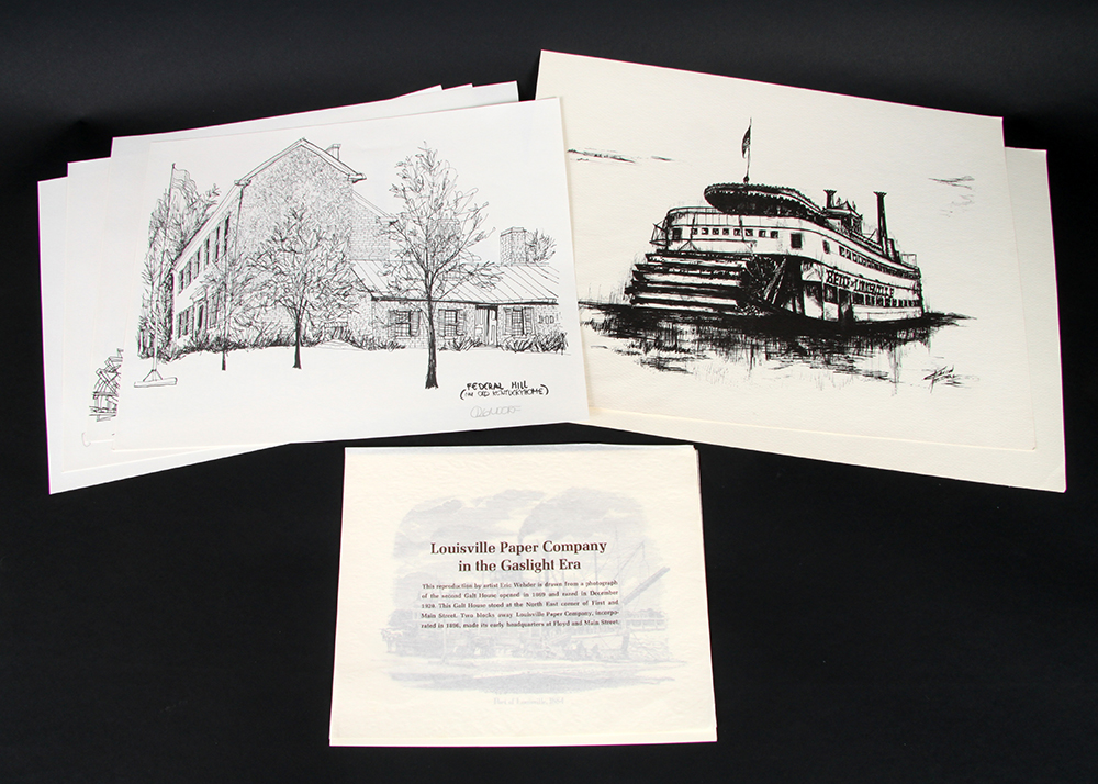 Lithograph Prints of Louisville Landmarks