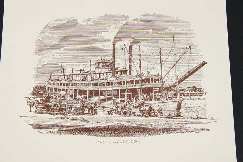 Lithograph Prints of Louisville Landmarks