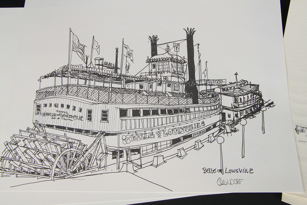 Lithograph Prints of Louisville Landmarks