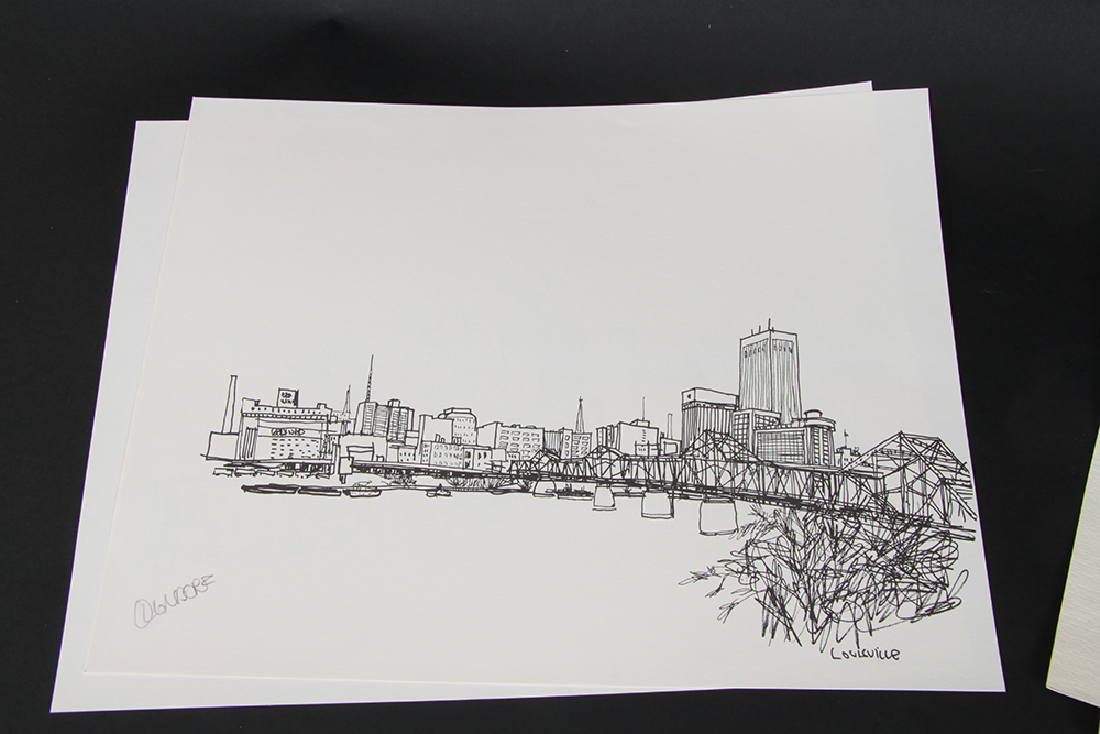 Lithograph Prints of Louisville Landmarks