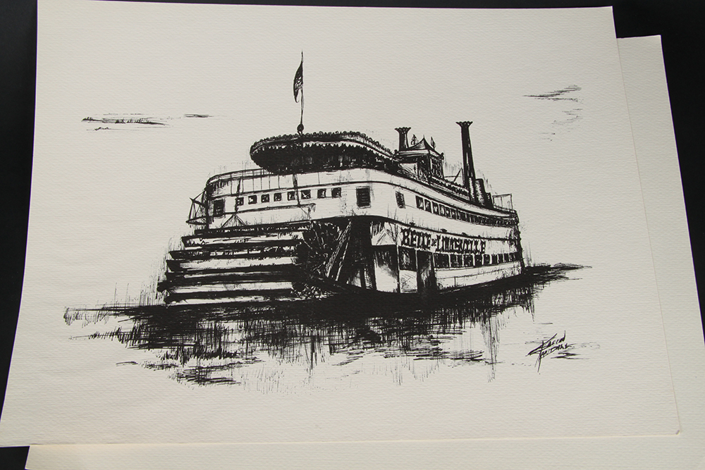 Lithograph Prints of Louisville Landmarks