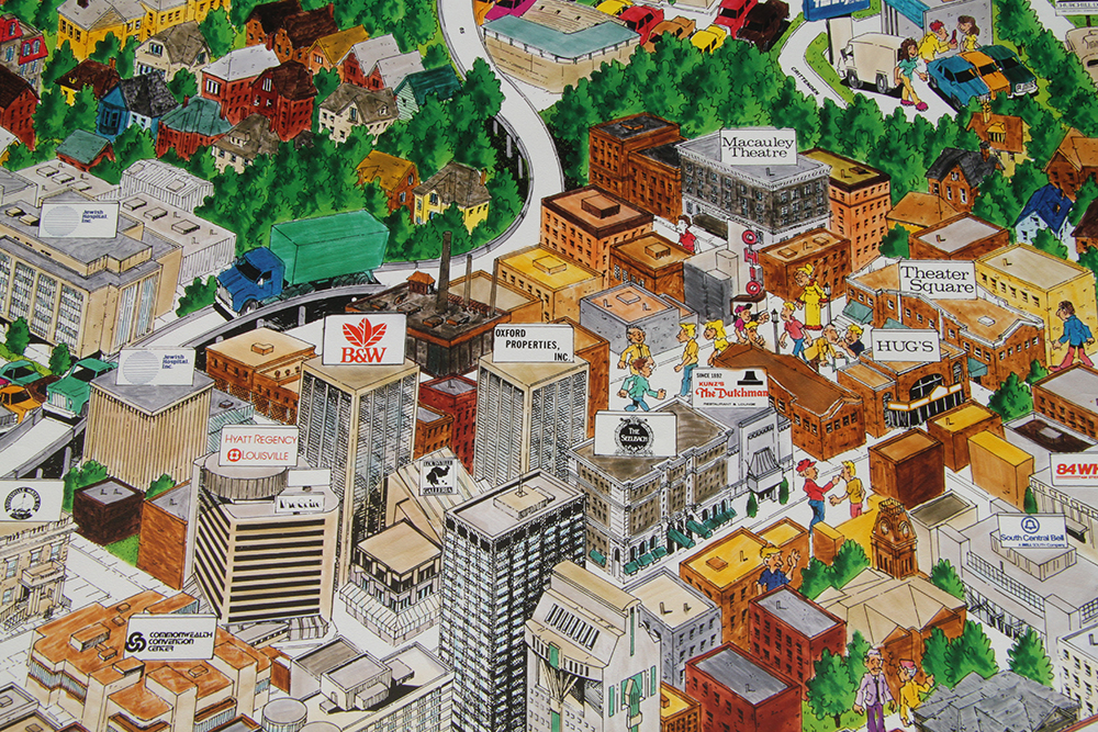 Lithograph Prints of Louisville Landmarks