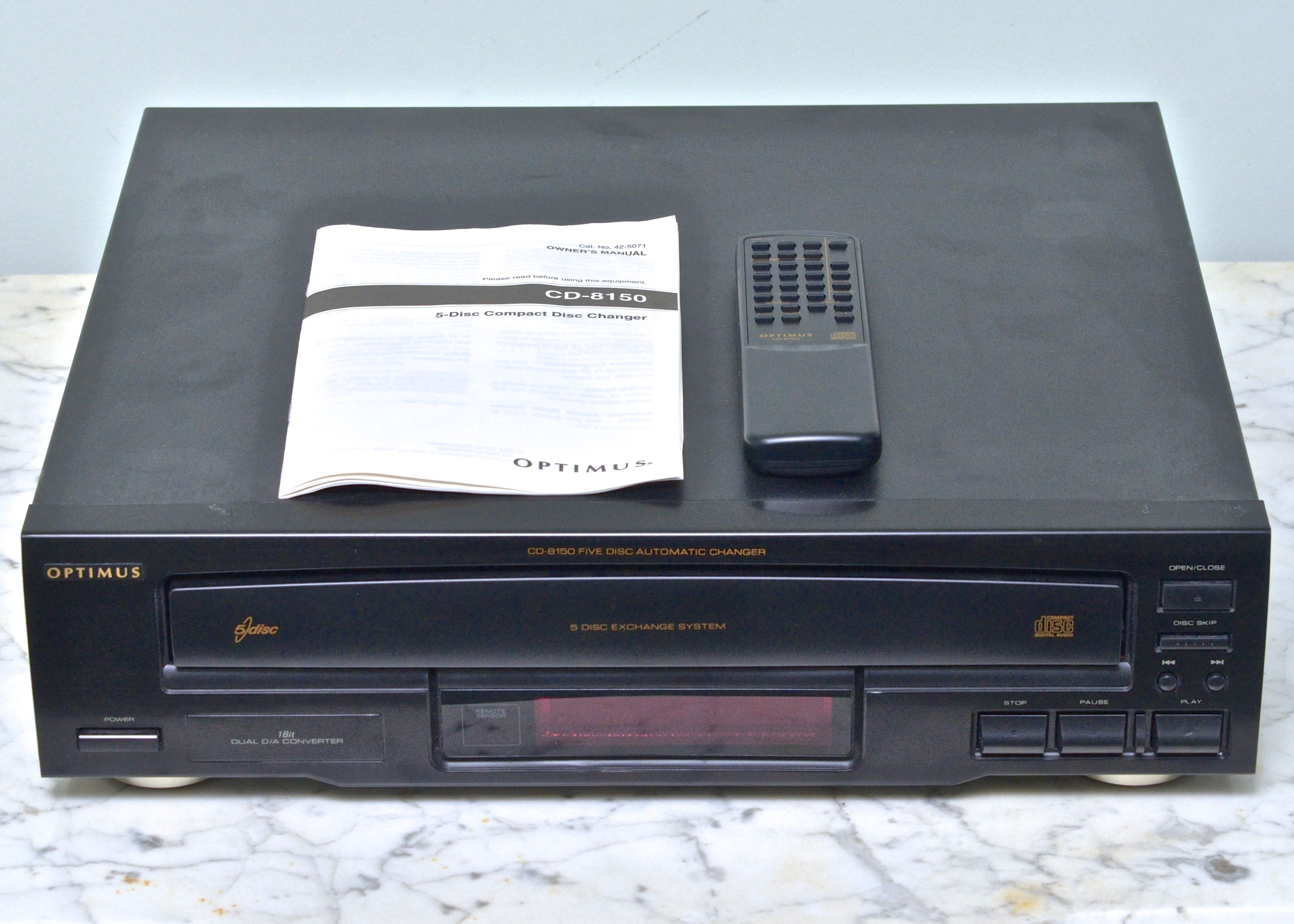 Optimus Five Disc Audio Player