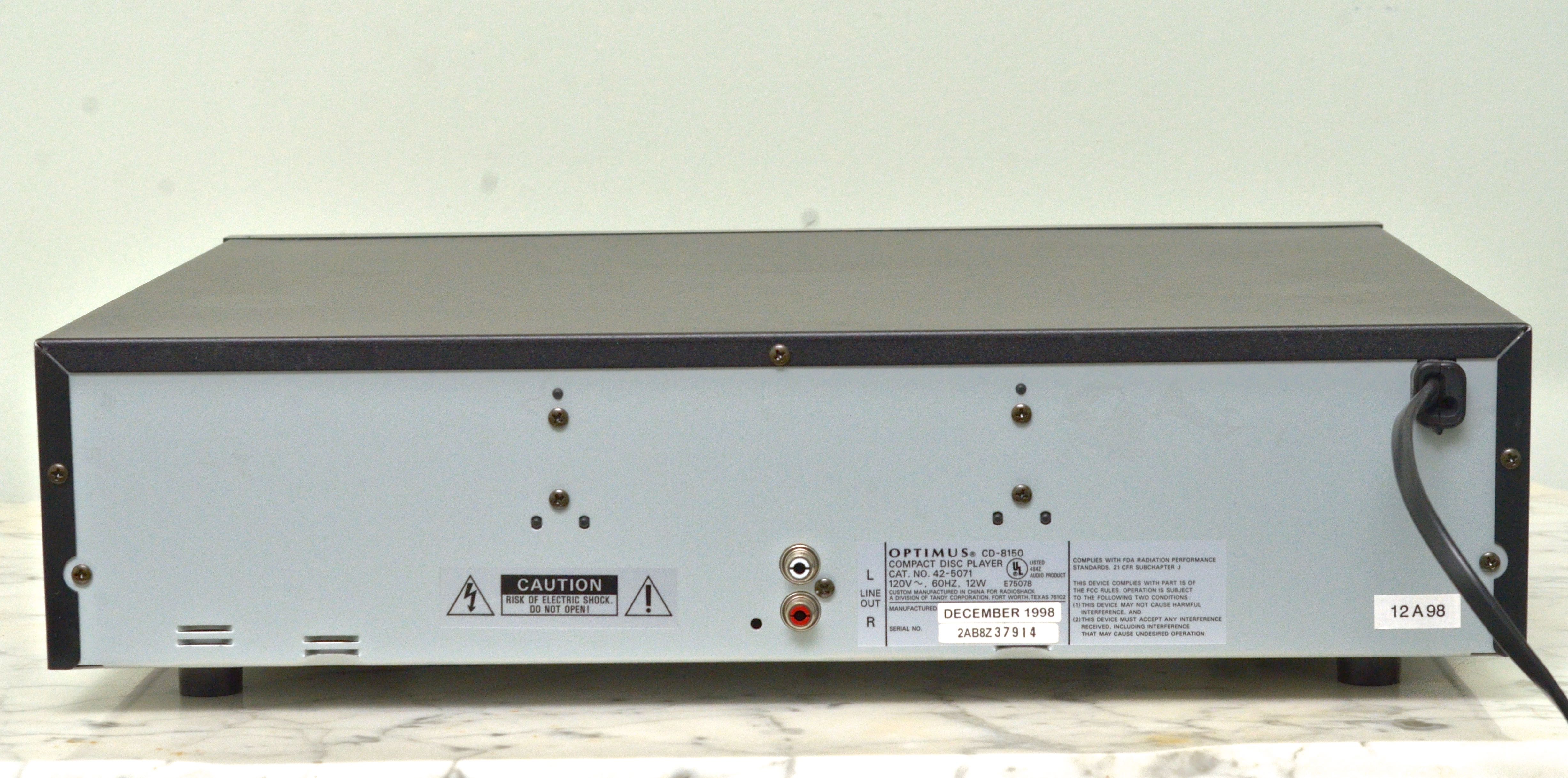 Optimus Five Disc Audio Player