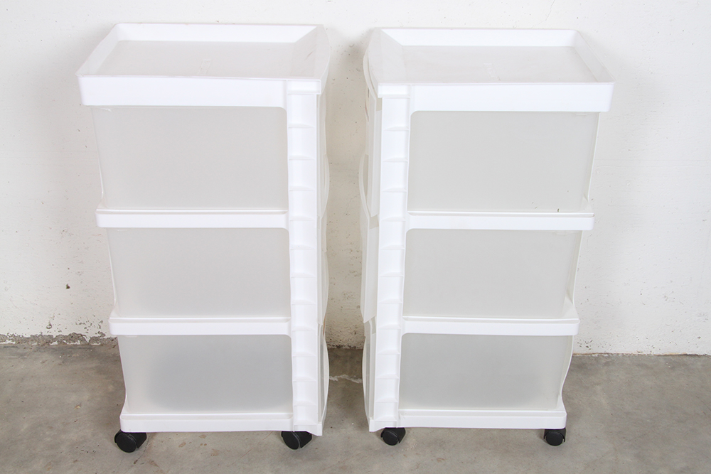 Pair of Home Solutions Three Drawer Carts