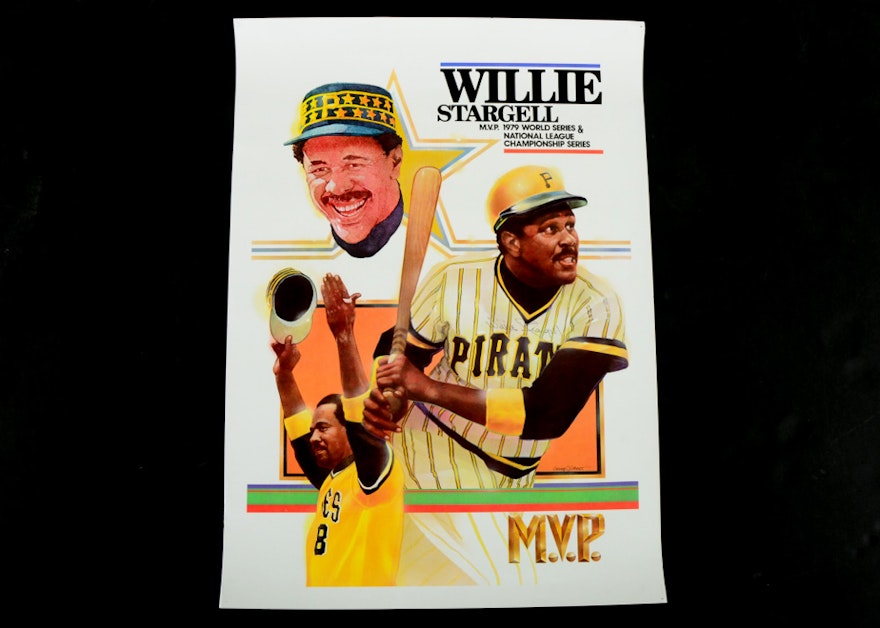 Willie Sargell Signed MVP Print