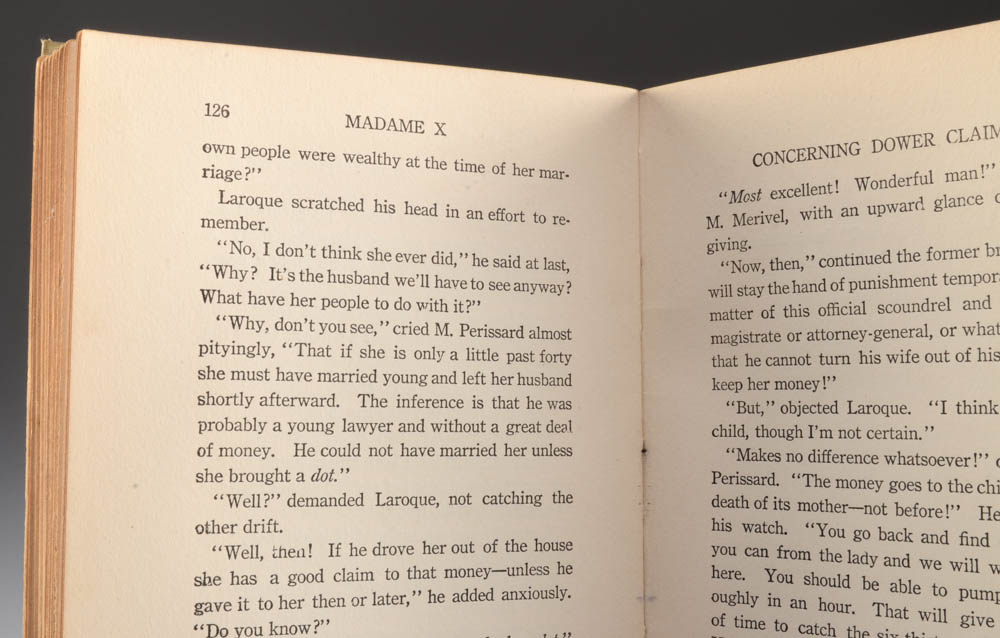 1910 "Madame X" First Edition