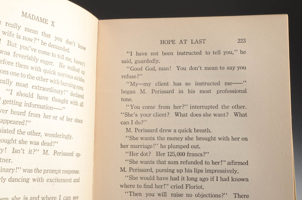 1910 "Madame X" First Edition