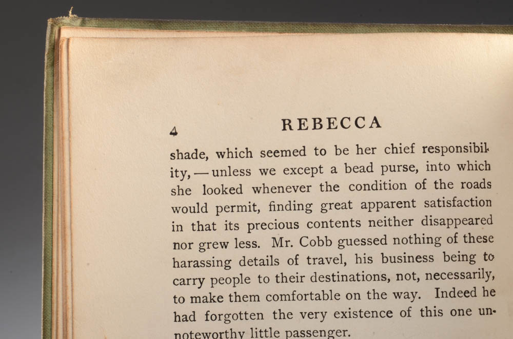 1903 "Rebecca of Sunnybrook Farm" First Edition