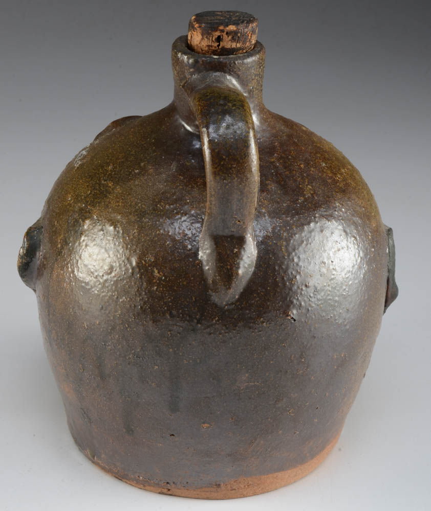 Evan Javan Brown Pottery Face Jug