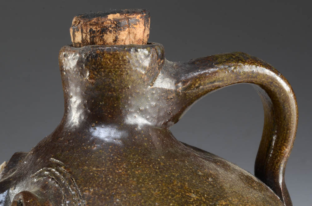 Evan Javan Brown Pottery Face Jug