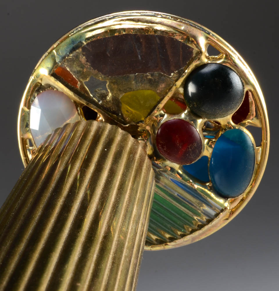 1989 Chesnik-Koch Brass Two Wheel Kaleidoscope