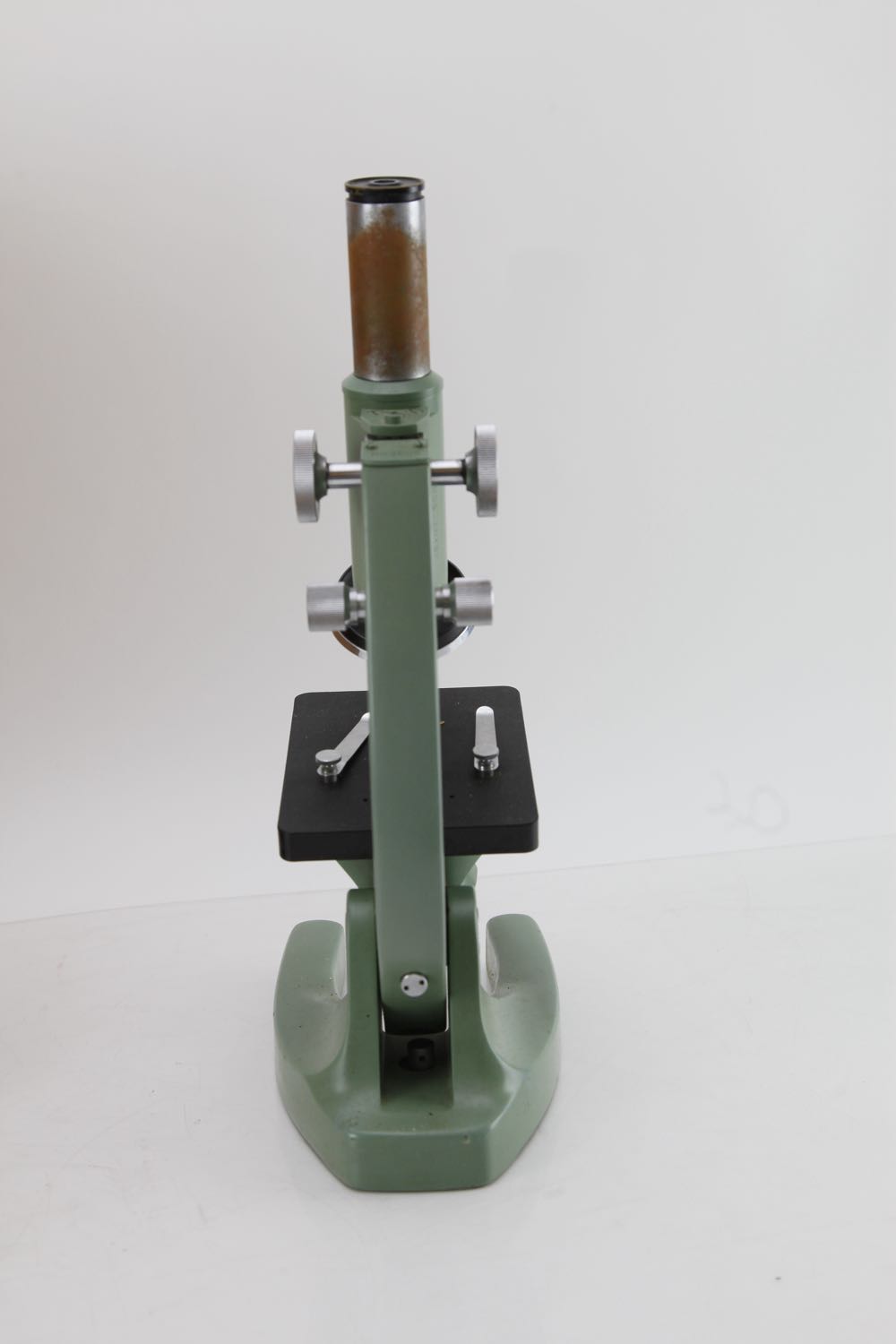 Vintage Microscope in Original Wooden Box