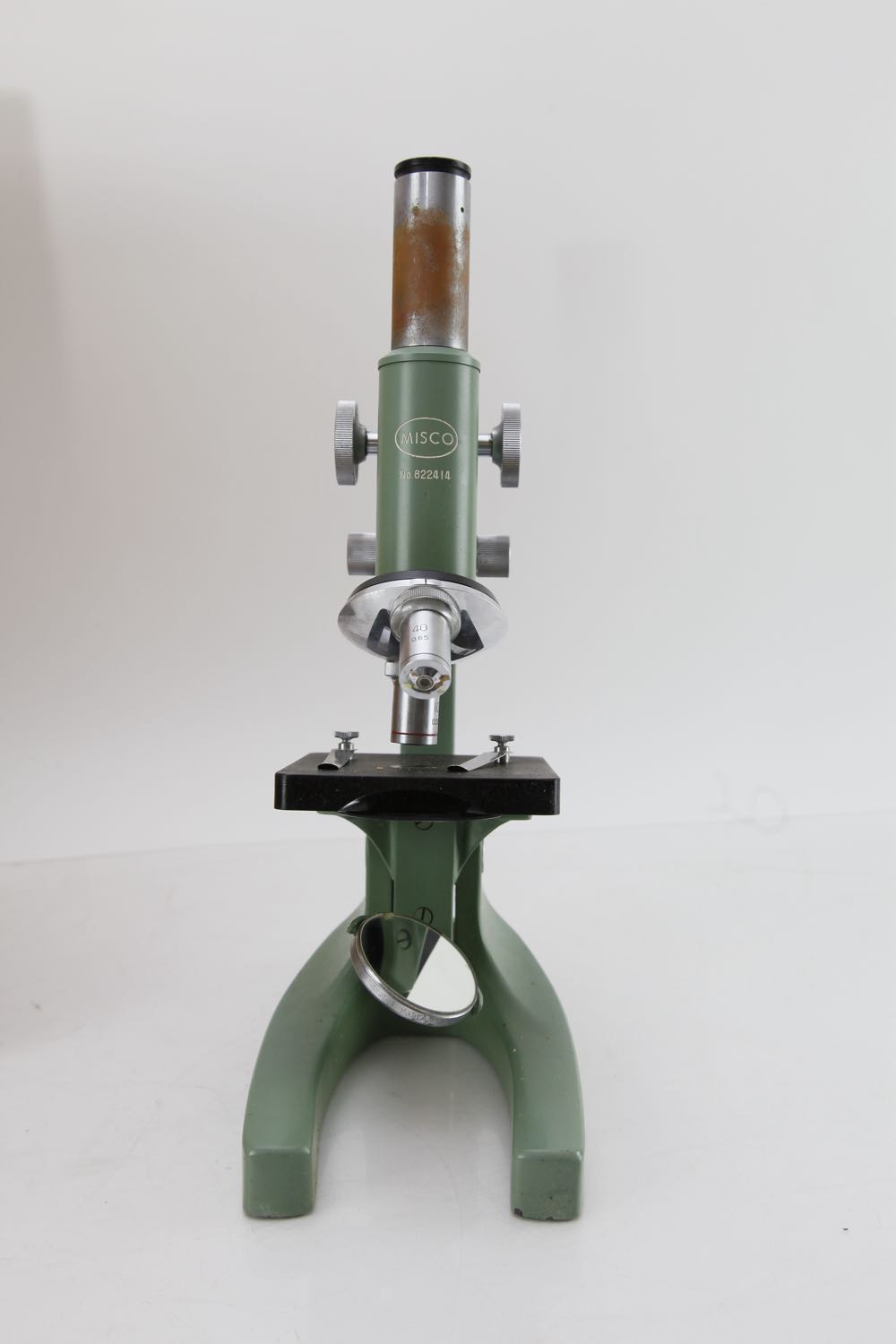 Vintage Microscope in Original Wooden Box