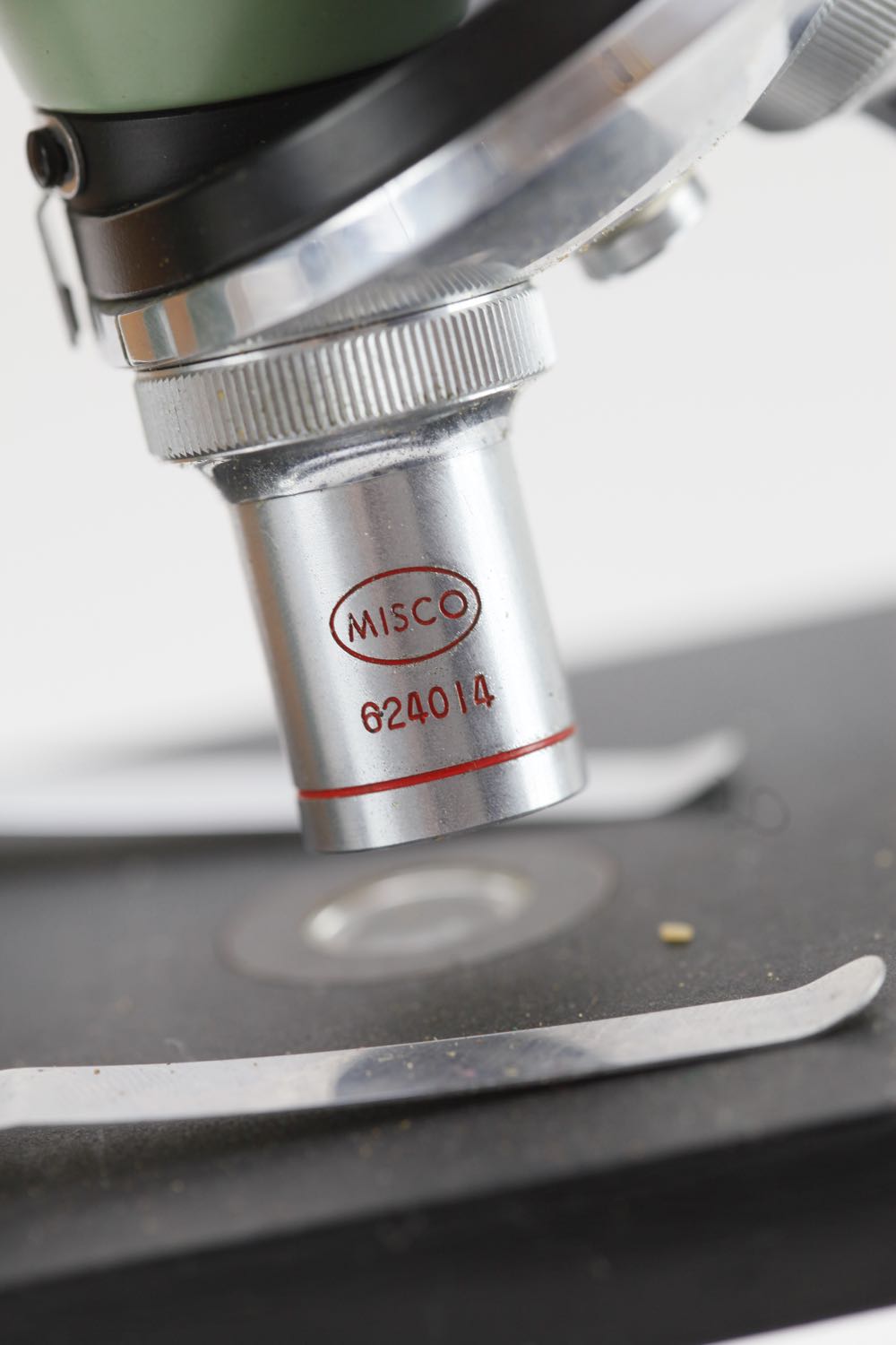 Vintage Microscope in Original Wooden Box