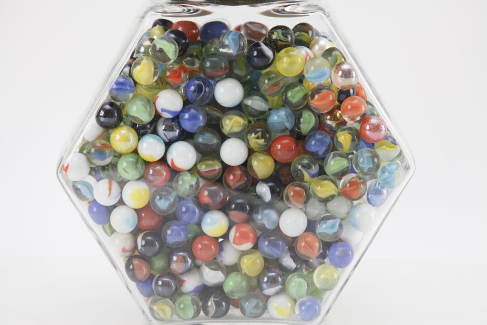Cookie Jar Filled with Marbles