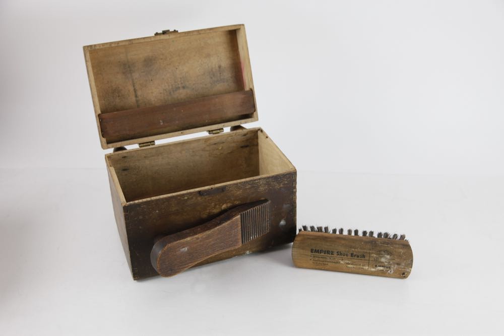 Trio of Vintage Shoe Shine Kits