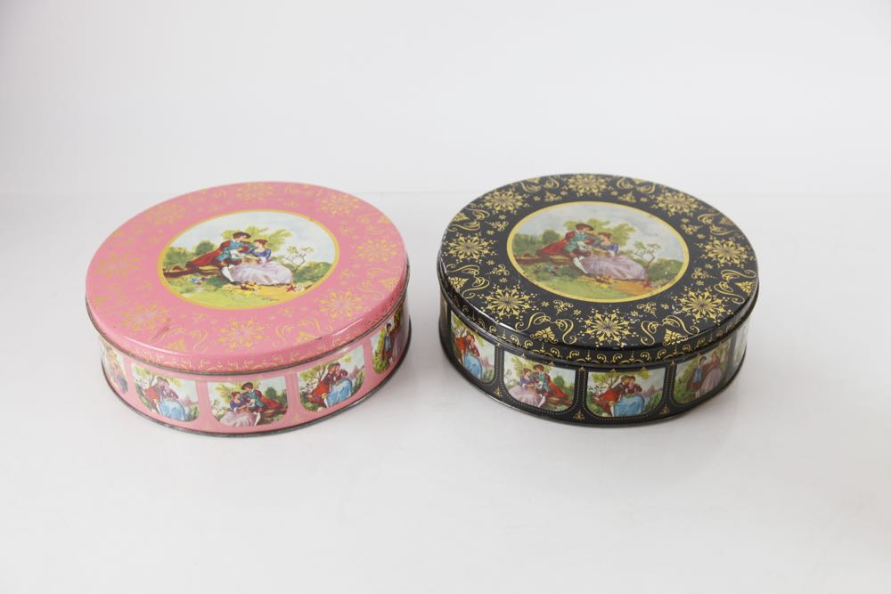 Vintage Kitchen Storage Tins and Trays