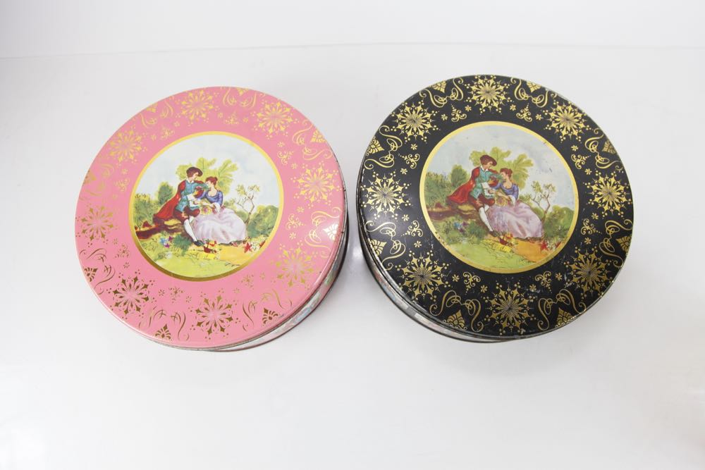 Vintage Kitchen Storage Tins and Trays