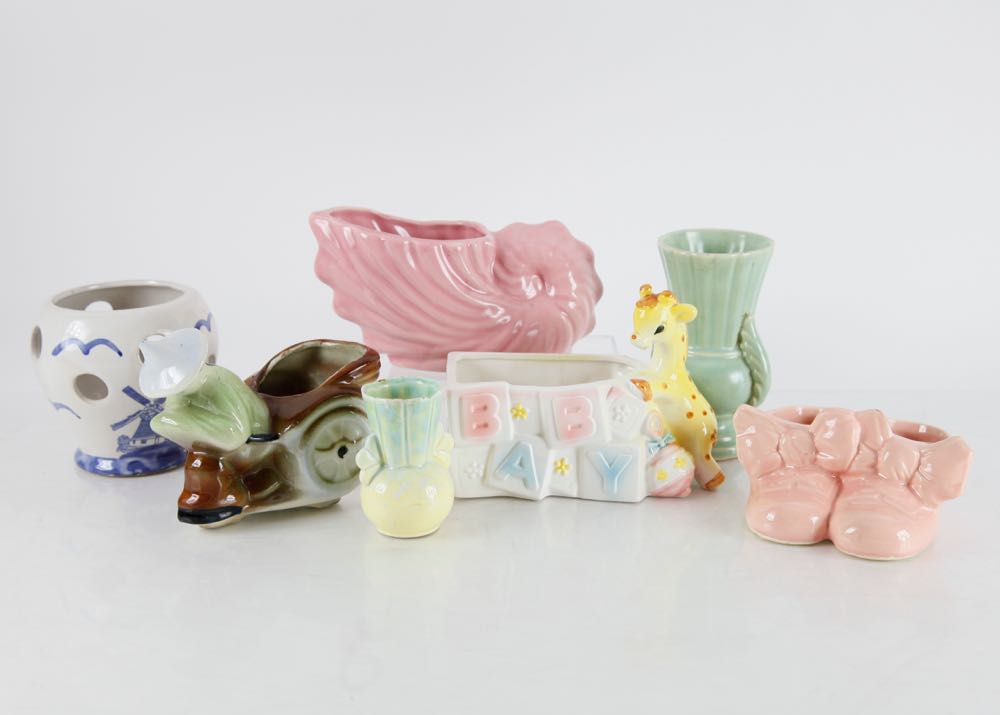 Assortment of Vintage Planters