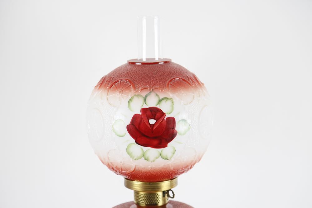 Vintage Gone with the Wind Rose Lamp