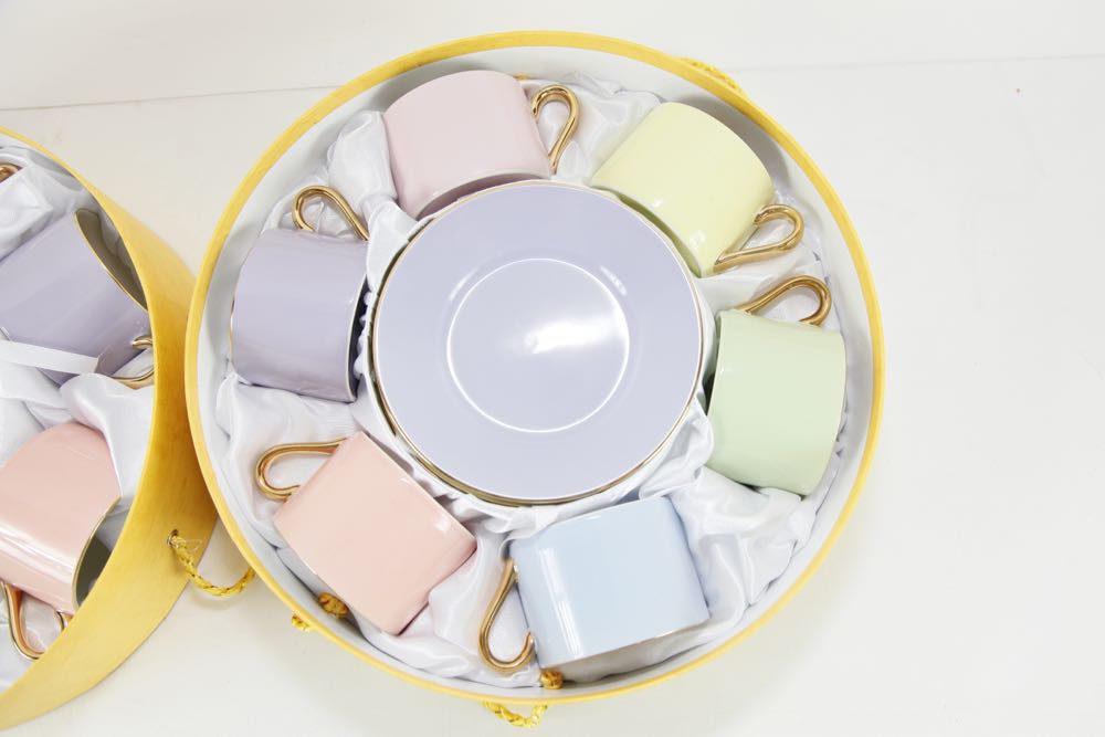 Pair of "Classic Coffee and Tea" Cup and Saucer Sets