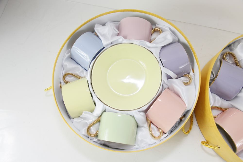 Pair of "Classic Coffee and Tea" Cup and Saucer Sets