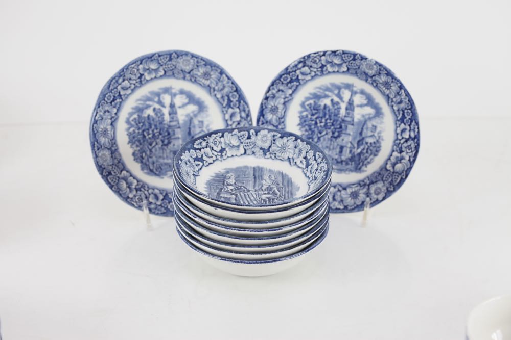 Vintage Blue Dinnerware