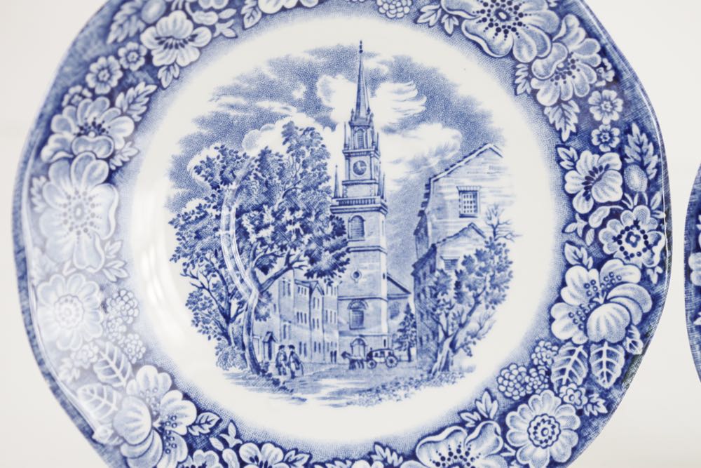 Vintage Blue Dinnerware