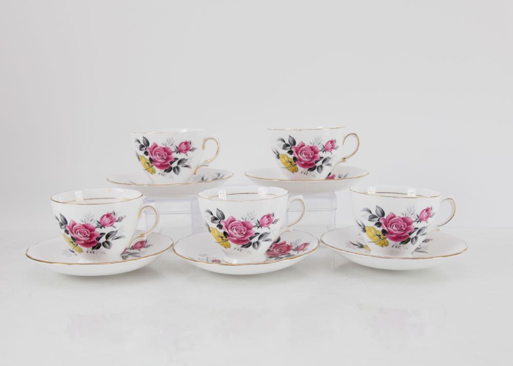 Vintage Royal Vale Tea Cups and Saucers