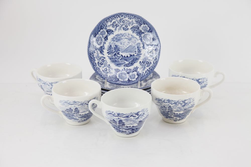 Vintage Blue Dinnerware