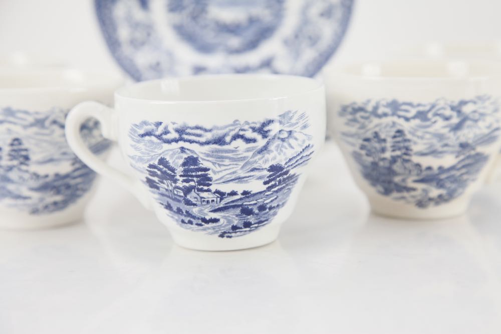 Vintage Blue Dinnerware