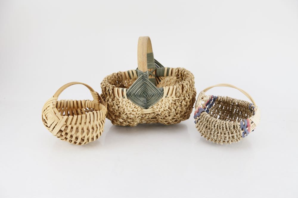 Collection of Hand-Woven Egg Baskets