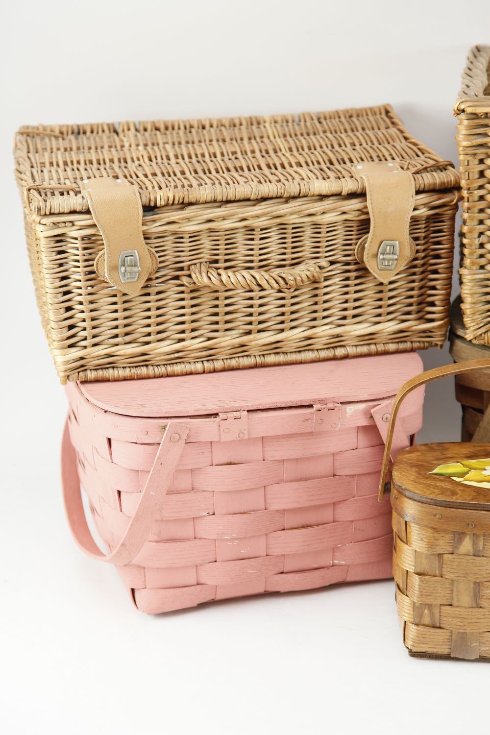 Collection of Vintage Picnic Baskets