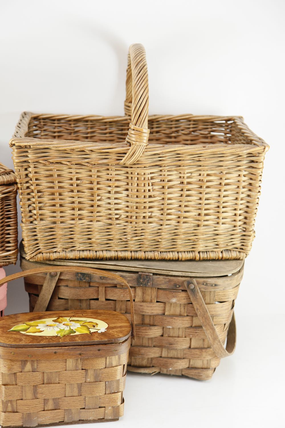 Collection of Vintage Picnic Baskets