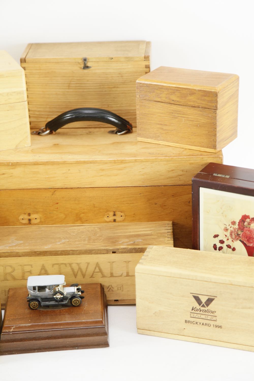 Collection of Vintage Wood Boxes