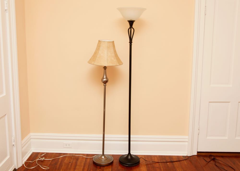 Pair of Metal Floor Lamps